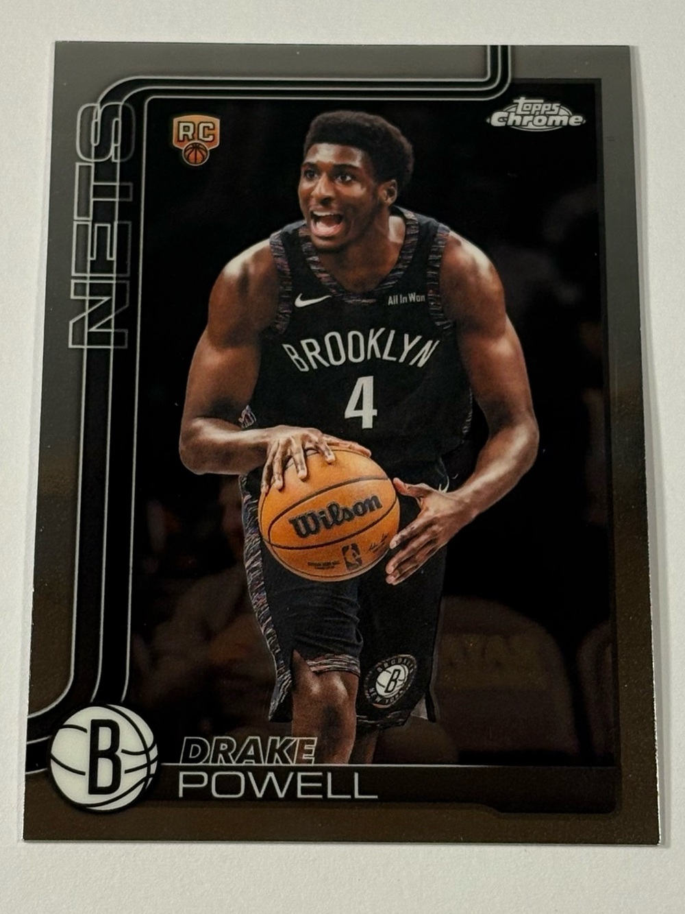 [5/$10] 2025-26 TOPPS CHROME NBA UPDATE DRAKE POWELL BROOKLYN NETS #172 RC CARD
